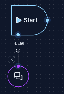 LLM connected to Start Node